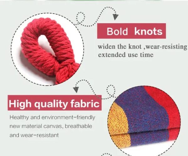 Premium quality Rainbow Colorful Hammock - Image 8