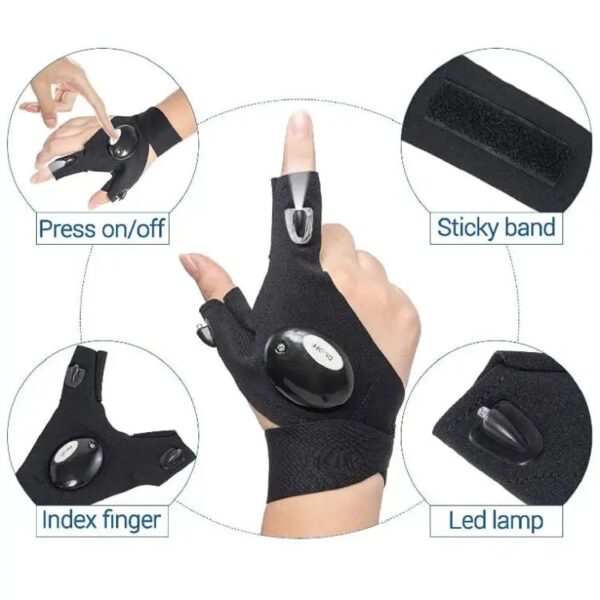 Premium Finger LED Light Waterproof fishing finger gloves light - Image 3