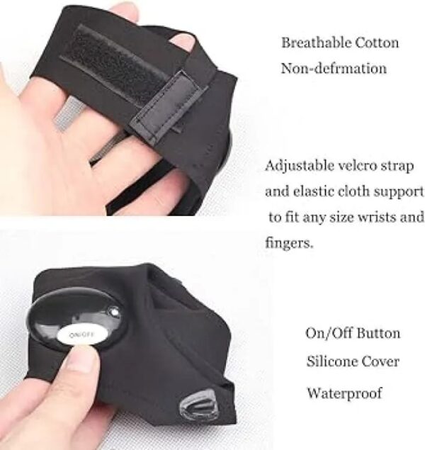 Premium Finger LED Light Waterproof fishing finger gloves light - Image 2
